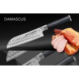 Нож Сантоку L 30.5 см DAMASCUS, SAMURA SD-0094/G-10