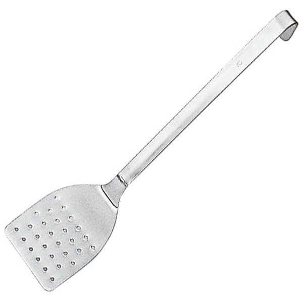 Лопатка металлическая10х9 см L 49 см перфорированная, Paderno 4110164