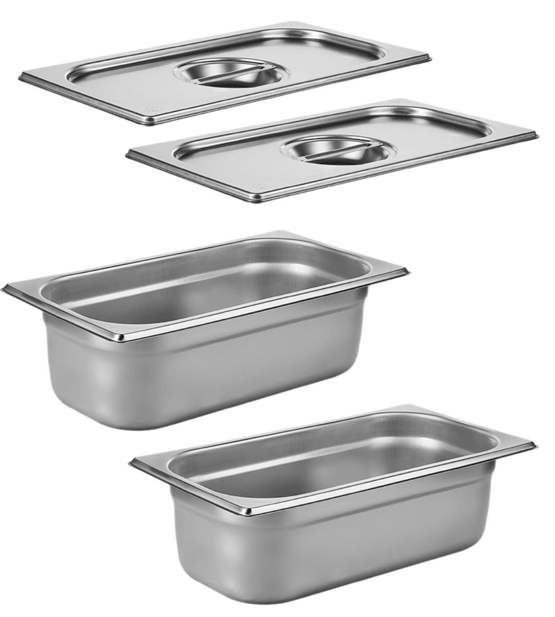 Гастроемкость GN 1/3 х 100 мм с крышкой ULMI, 2 штуки