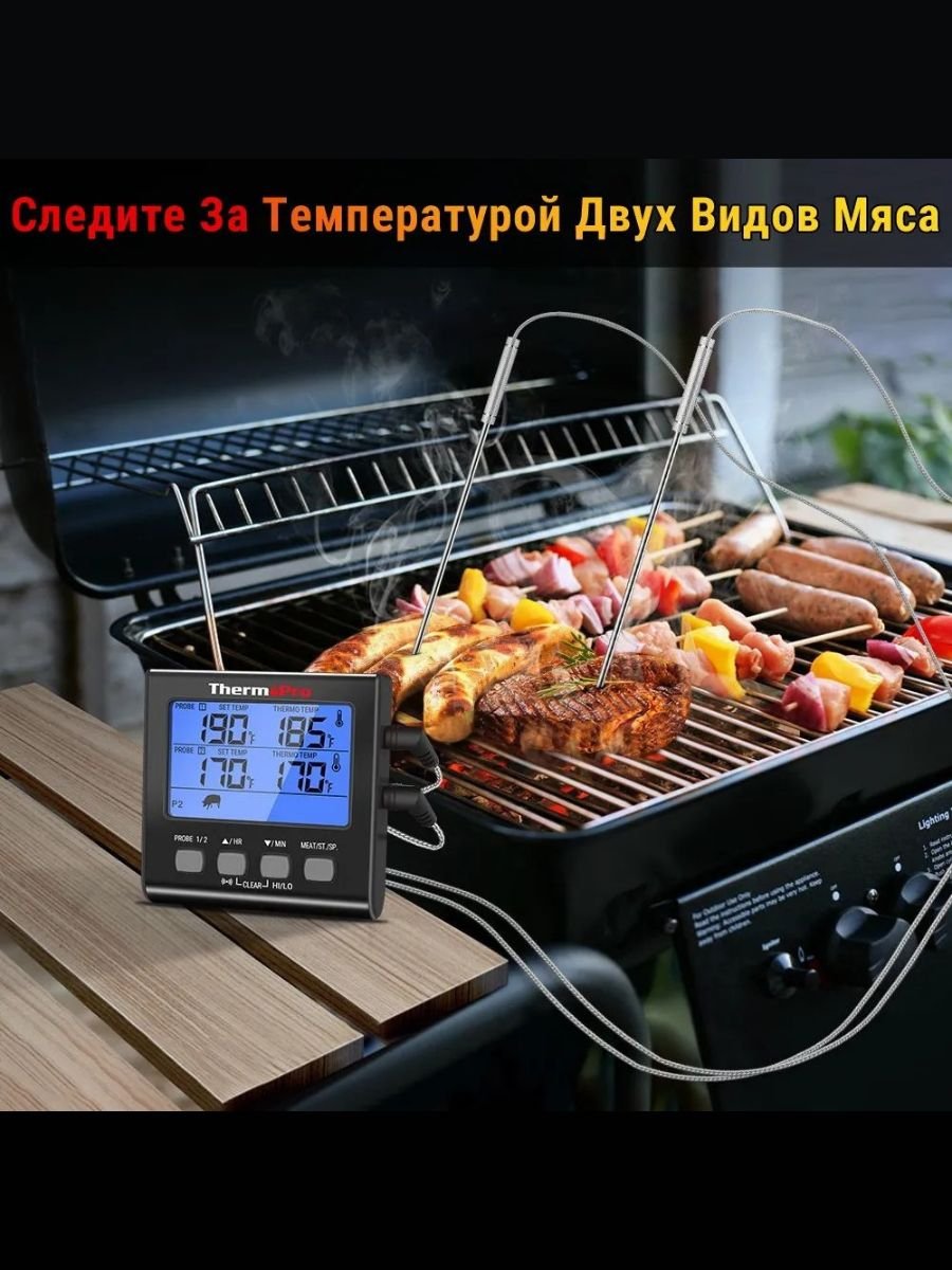 Кухонный цифровой термометр с щупом ThermoPro, TP17B