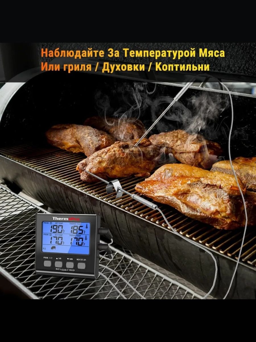 Кухонный цифровой термометр с щупом ThermoPro, TP17B