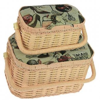 Набор из 2-x шкатулок для рукоделия 17x27x16см 80779