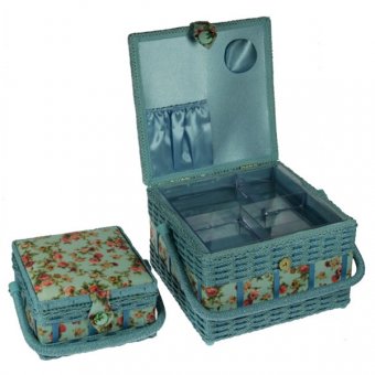 Набор из 2-x шкатулок для рукоделия 25x25x17см 80762