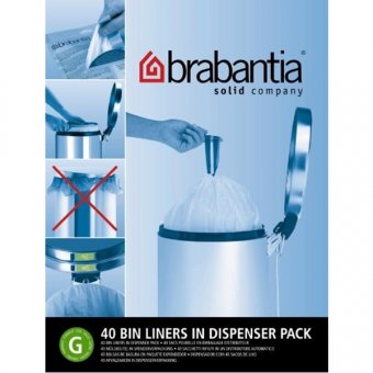 Мусорный бак прямоугольный с педалью 25 л, Brabantia 369384