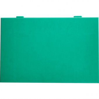 Доска разделочная с упором 60х40х2 см зеленая, Paderno 4090288