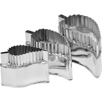 Набор ножей для декоративной нарезки овощей 3 штуки, Paderno 4070446