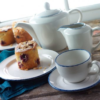 Тарелка мелкая «Блю дэппл» D=25.5 см Steelite, 3012193