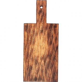 Доска для подачи с ручкой L=350,B=150мм черный PPwood, 4090733