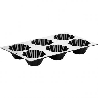 Форма кондитерская «Бриош» 6 шт D=8 см силикон De Buyer, 1964.01