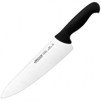Нож поварской «2900» лезвие L=25 см черный ARCOS, 290825