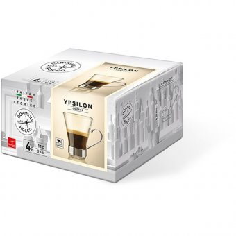 Чашка кофейная с металлическим подстаканником 110 мл Ypsilon Bormioli Rocco, 3130597