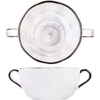 Бульонная чашка с ручкой «Пастораль» 270 мл D=10.5 см KunstWerk, 3120610