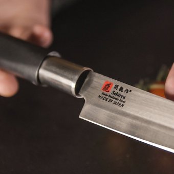 Нож кухонный «Шеф» двусторонняя заточка L=30/18 см Sekiryu, 4072477