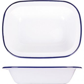 Блюдо эмалированная сталь 24х17.5 см ProHotel, 3050587