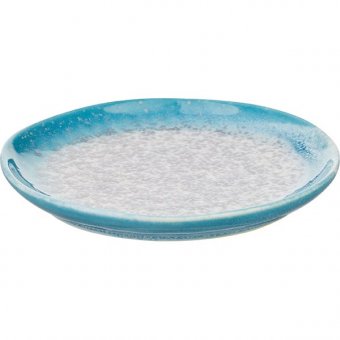 Тарелка D=15 см бирюзовая KunstWerk Neptune, 3010481