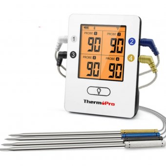 Беспроводной кухонный термометр (4 щупа) ThermoPro TP-25