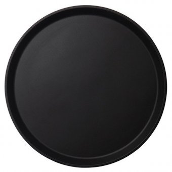 Поднос прорезиненный черный d 35.5 см, CAMBRO 4080106