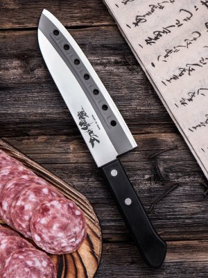 Универсальный кухонный нож сантоку Fuji Cutlery Narihira рукоять термопластик FA-63