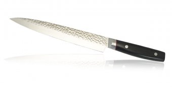 Кухонный нож для тонкой нарезки Kanetsugu рукоять эко-дерево 6009
