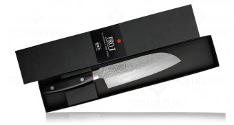 Универсальный кухонный нож сантоку Kanetsugu рукоять эко-дерево 6003