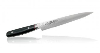 Кухонный нож для тонкой нарезки Kanetsugu рукоять микарта 9009