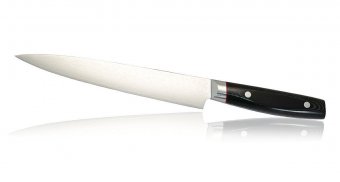 Кухонный нож для тонкой нарезки Kanetsugu рукоять микарта 9009
