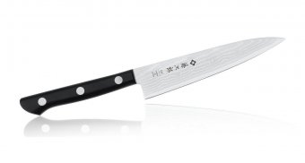 Универсальный кухонный нож Tojiro рукоять стабилизированная древесина F-333