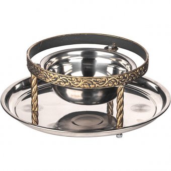 Набор для подачи саджа без крышки 2 предмета D=34, H=23 см Sadj, CHS0034gold