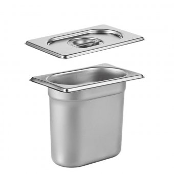 Гастроемкость с крышкой (1/9) H=150 мм L=176 мм. B=108 мм, ProHotel