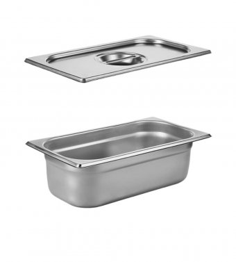 Гастроемкость с крышкой (1/3) H=100 мм, L=325 мм. B=176 мм, ProHotel