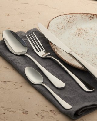 Набор столовых приборов 8 предметов ''Аркада Бэйсик'' KunstWerk, серебро