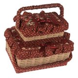 Набор из 2-x шкатулок для рукоделия 26x18x13см 80769