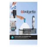 Пакеты для мусора Brabantia (упаковка-диспенсер) 20л 40шт. (размер F) для высоких баков 375644