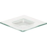 Тарелка квадратная "Бордер" 13х13 см прозрачная, BDK-GLASS 3010127