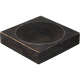 Тарелка квадратная антик дуб 20х20 см PPwood, 3013010