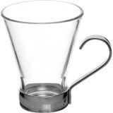 Чашка кофейная с металлическим подстаканником 110 мл Ypsilon Bormioli Rocco, 3130597