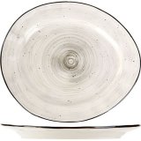 Тарелка мелкая «Пастораль» D=30.5 см серый KunstWerk, 3013123