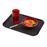Поднос прямоугольный прорезиненный 30x42 см черный, CAMBRO 4080131