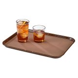 Поднос прямоугольный прорезиненный 35x45 см коричневый, CAMBRO 4080115