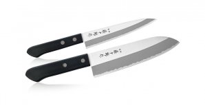 Набор из 2-х кухонных ножей Fuji Cutlery Tojuro (универсальный и сантоку), рукоять термопластик TJ-GIFTSET-A