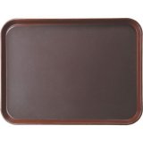 Поднос прямоугольный прорезиненный 38.1x50.8 см коричневый TouchLife, 212711