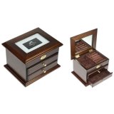Шкатулка для ювелирных украшений 2-х ярусная 19х15х13 см MORETTO, 38036