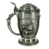 Пивная кружка коллекционная "Фрегат" с крышкой 0.4 л, ARTINA 55096
