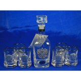 Подарочный набор для ликёра и водки "Корона Российской Империи" 28x25x8 см, FRANCO 58193