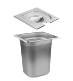 Гастроемкость с крышкой (1/6) H=200 мм L=176 мм B=162 мм. ProHotel