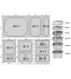 Гастроемкость с крышкой (1/1) H=10 мм, L=530 мм, B=325 мм. ProHotel