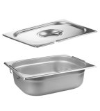 Гастроемкость с ручками, с крышкой (1/2) H=100 мм, L=325 мм, B=265 мм. ProHotel