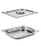 Гастроемкость перфорированная с крышкой (1/2) H=40 мм L=325 мм. B=265 мм, ProHotel