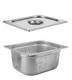 Гастроемкость перфорированная с крышкой (1/2) H=150 мм L=325 мм. B=265 мм, ProHotel