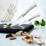 Набор ножей 6 предметов на деревянной подставке Ikon Cream White, WUESTHOF 9877 WUS